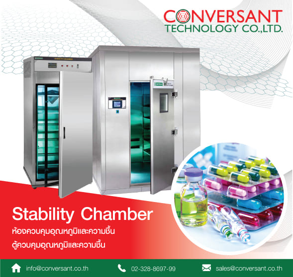 ตู้ควบคุมอุณหภูมิและความชื้น Stability Chamber ห้องควบคุมอุณหภูมิและความชื้น Walk-In Stability Chamber